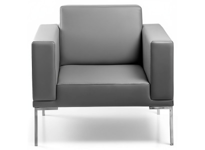 Sedia grigia per la TV, poltrona design, poltrona reclinabile, relax, singola.