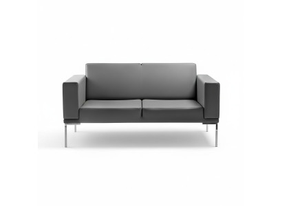 Stile grigio da ufficio divano a due posti in ecopelle design 2 posti.