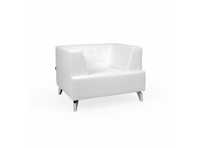 Sedia bianca Poltrona TV Lounge Singola Salotto Club Poltrona relax