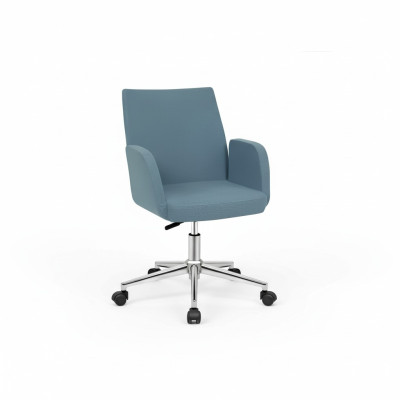 Sedia da ufficio blu Sedia da scrivania di design Poltrona girevole di lusso Poltrona da ufficio nuova