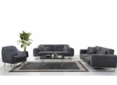 Sofà 3+3+1 posti salotto completo Set di divani moderni Set tavolino