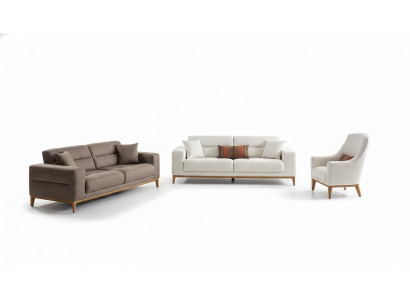 Set di divani divano di lusso 2 divani a 3 posti moderni 1 poltrona 3 pezzi moderni