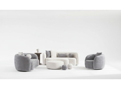 Divano componibile 4 3 1 posti soggiorno completo Set divani moderni con pouf