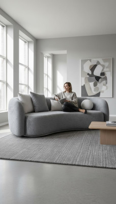 Design Moderno Divano a quattro posti Divano imbottito 4 posti Mobili Divani grandi Nuovi divani