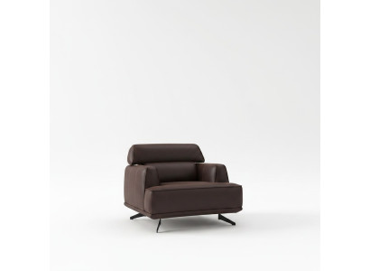 Designer Sedia marrone Imbottita Poltrone Lounge Monoposto Mobili da soggiorno