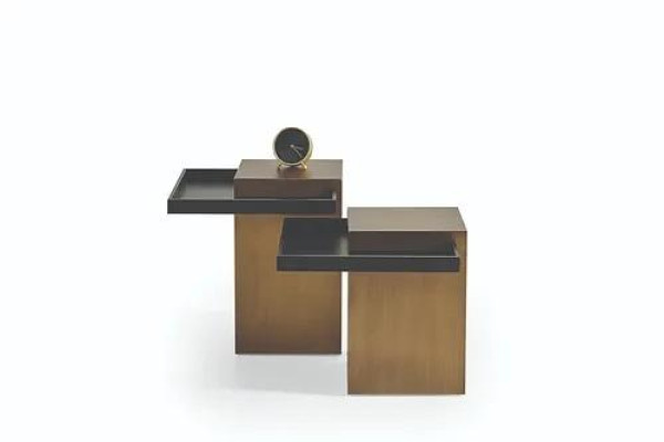 Set di tavolini moderni per il soggiorno, mobili di lusso in legno 3 pezzi