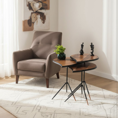 Lusso completo 3 tavolini da salotto Lusso arredamento del salotto Tavolino