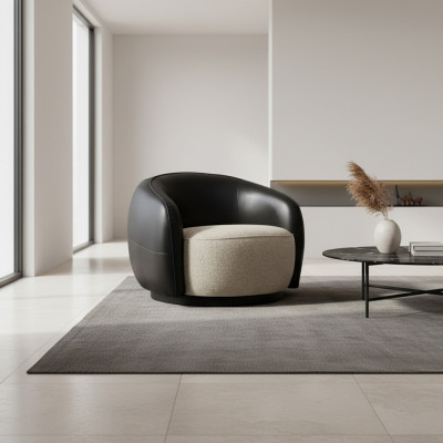Design moderno poltrona Divano Divano Sedile di lusso Tessuto Lounge Imbottito Nuovo