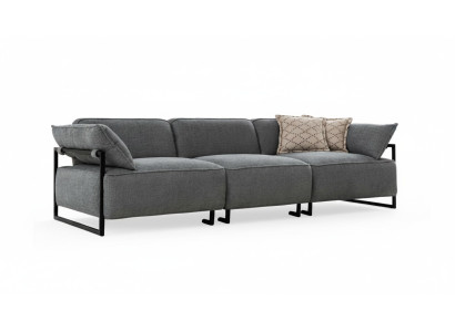 Divano in tessuto a 3 posti per soggiorno, mobili di lusso, design sedile nuova lounge.