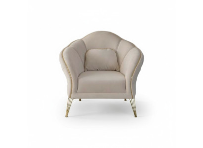 Chesterfield Design Beige Divano Poltrona Imbottita Divano Divani 1 Posto Nuovo