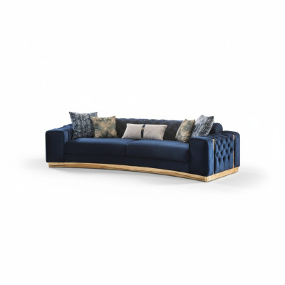 Lussuosi 2 divani Chesterfield Mobili di lusso Design di poltrone a 4 posti
