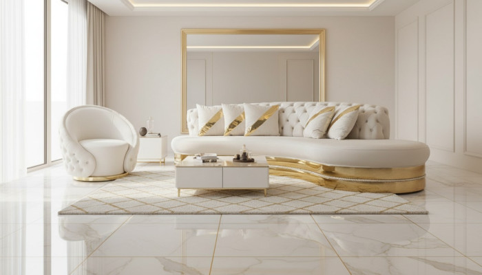 Elegante set di divani Chesterfield design per soggiorno con divano a 3 posti.