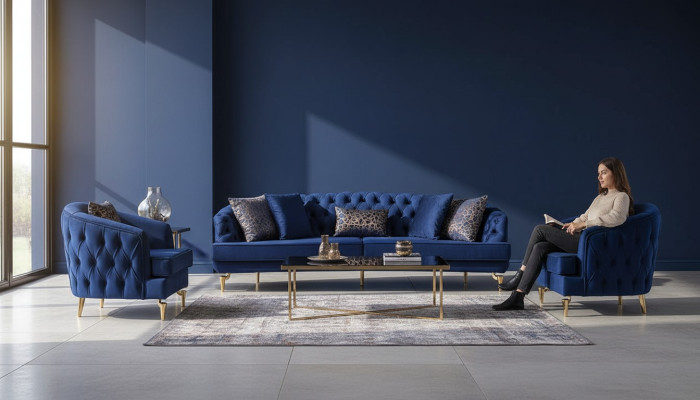 Set divano Chesterfield esclusivo del designer quattro posti di lusso 1 posto vitta 2 pezzi  Traduzione in italiano: Set divano Chesterfield esclusivo del designer con quattro posti di lusso 1 tavolino 2 pezzi