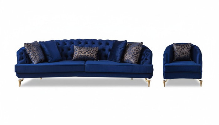Set divano Chesterfield esclusivo del designer quattro posti di lusso 1 posto vitta 2 pezzi  Traduzione in italiano: Set divano Chesterfield esclusivo del designer con quattro posti di lusso 1 tavolino 2 pezzi