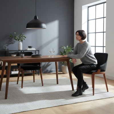 Sala da pranzo 2 sedie Moderne Sedie in legno Mobili di lusso Design d'interni Nuovo