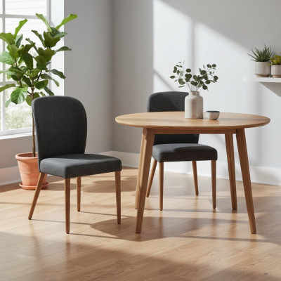 Moderna sedia in legno 2x di lusso design imbottito Sedia Poltrona Nuova Poltrona Imbottita