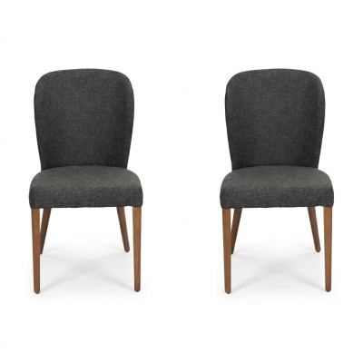 Moderna sedia in legno 2x di lusso design imbottito Sedia Poltrona Nuova Poltrona Imbottita