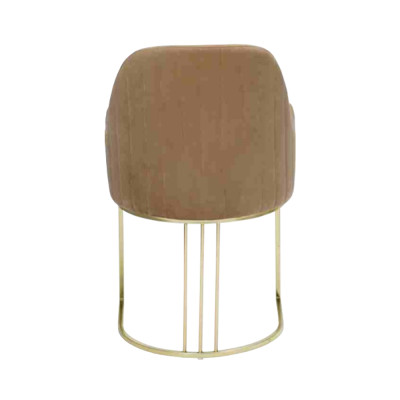 Gruppo di 4 sedie in tessuto design per sala da pranzo