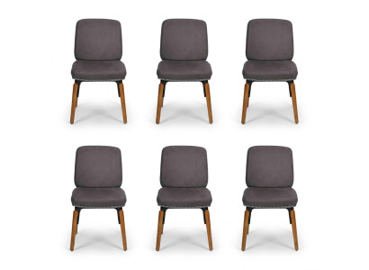 Design 6 sedie set poltroncina sedia gruppo gastronomia nuovo sala da pranzo cucina gruppi