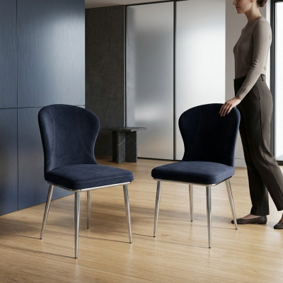 Mobili neri sedie sedia da pranzo design imbottita di lusso arredamento nuovo