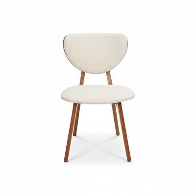 Sedia da pranzo bianca, design di sedia in legno, singola di lusso con braccioli.