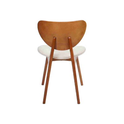 Sedia da sala da pranzo moderna Bianca 4x Sedie Sedia in legno Singola Sedie nuove