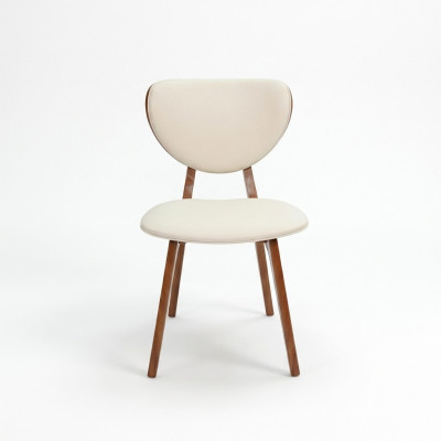 Sedia da sala da pranzo moderna Bianca 4x Sedie Sedia in legno Singola Sedie nuove