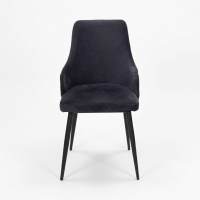 Schwarzer Designer 2x Sedie Sala da Pranzo di Lusso Monoposto Arredamento Moderno
