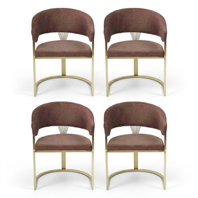 Design Sofa Armchair Complete Modern Set New 4x Chairs Chair Upholstery