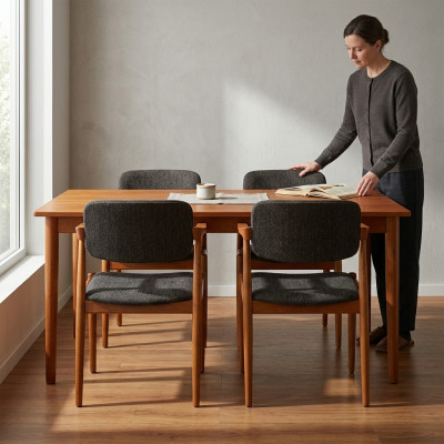 Mobili da sala da pranzo di lusso di design grigio 2x sedie nuove Arredamento moderno con sedie