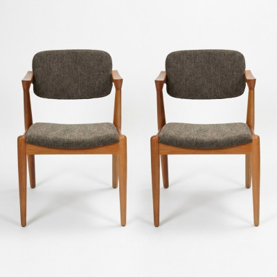 Mobili da sala da pranzo di lusso di design grigio 2x sedie nuove Arredamento moderno con sedie
