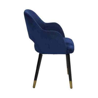Esclusiva 2x sedie moderne blu mobili da cucina design sedia con struttura in legno.