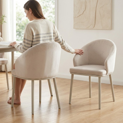 Moderne sala da pranzo 2 sedie bianche design cucina sedili imbottiti mobili