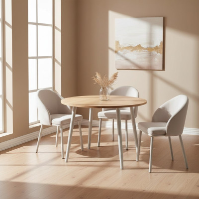 Sedia da sala da pranzo bianca 4x sedie da pranzo moderne in legno design nuovo  Sedia da pranzo bianca 4x sedie da pranzo moderne in legno design nuovo.