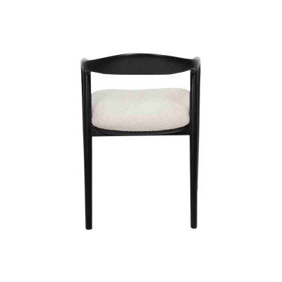Eleganti sedie da pranzo in acciaio inossidabile nero moderno, design in metallo