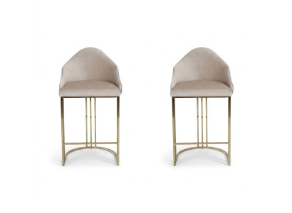 Tavolo da pranzo di lusso 2 sedie beige Poltrona Arredamento Cuscino per seduta Sedie