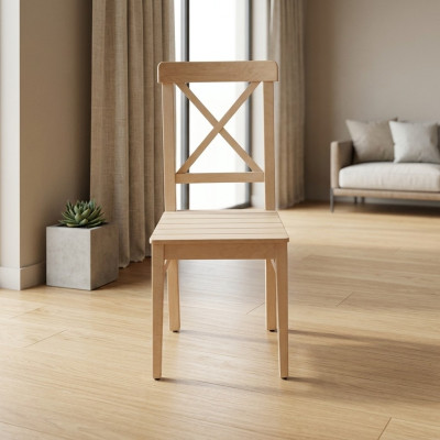 Sedia da pranzo design 2x sedie Sedia in legno di lusso Singola Senza braccioli   Sedia da pranzo design 2x sedie Sedia in legno di lusso Singola Senza braccioli