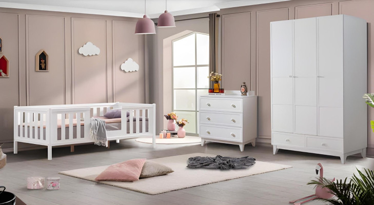 Comò di design di lusso mobili in legno armadio bianco moderno credenza.