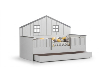 Moderno lettino per bambini estendibile Lussuoso letto da camera in legno Mobile