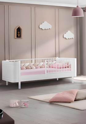 Elegante lettino bianco per bambini Camera da letto per bambini Mobili per la camera dei bambini in legno nuovo