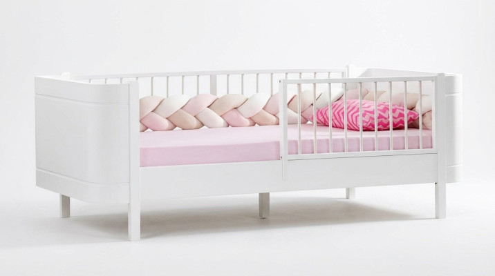 Elegante lettino bianco per bambini Camera da letto per bambini Mobili per la camera dei bambini in legno nuovo