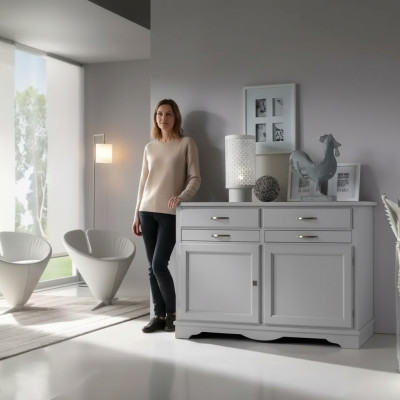 Credenza Classica Armadio Mobili in Legno Massello Arredamento Italiano