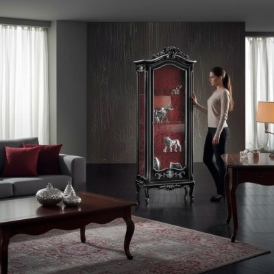 Design credenza Mobili italiani Vetrina di lusso in legno di design