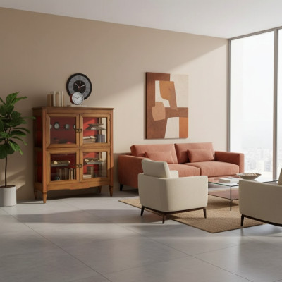 Vetrina Design Vetrine Classiche Soggiorno di lusso Mobili italiani