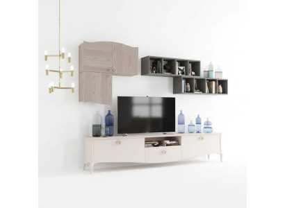 Mobile porta TV, armadietto da parete, libreria in legno per soggiorno, armadi parete.