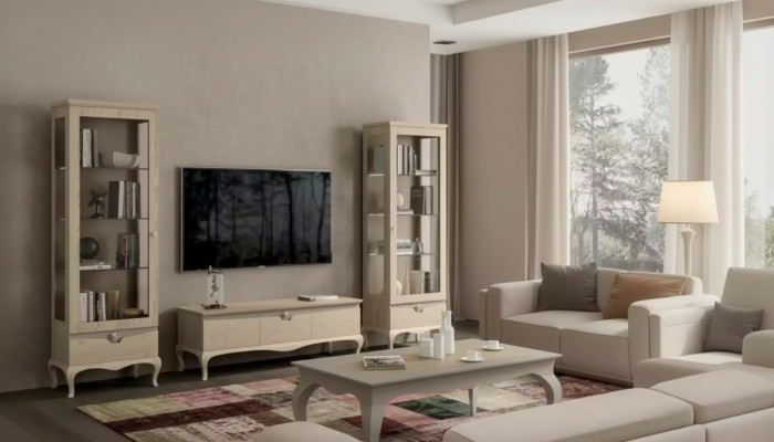 Vetrina soggiorno rtv mobile soggiorno armadi design Art déco set vetrine