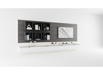 Design armadietto a parete scaffale soggiorno supporto TV in legno scaffali a parete Italia