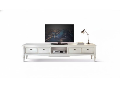 Soggiorno Stand Mobili rtv Mobile TV Credenza Stile Bianco Lusso Legno