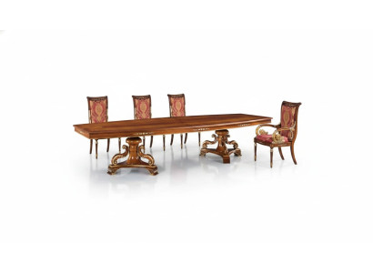 Design di lusso Tavoli da pranzo Mobili italiani Tavolo Marrone Tavoli da pranzo Nuovi