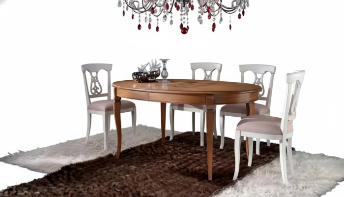 Set da pranzo Tavolo da pranzo 4 sedie Set Gruppo da pranzo classico Marrone 5 pezzi.